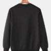 Close-up – round neck design of fleece sweatshirt