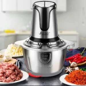 Stainless steel electric meat grinder – 2-speed design