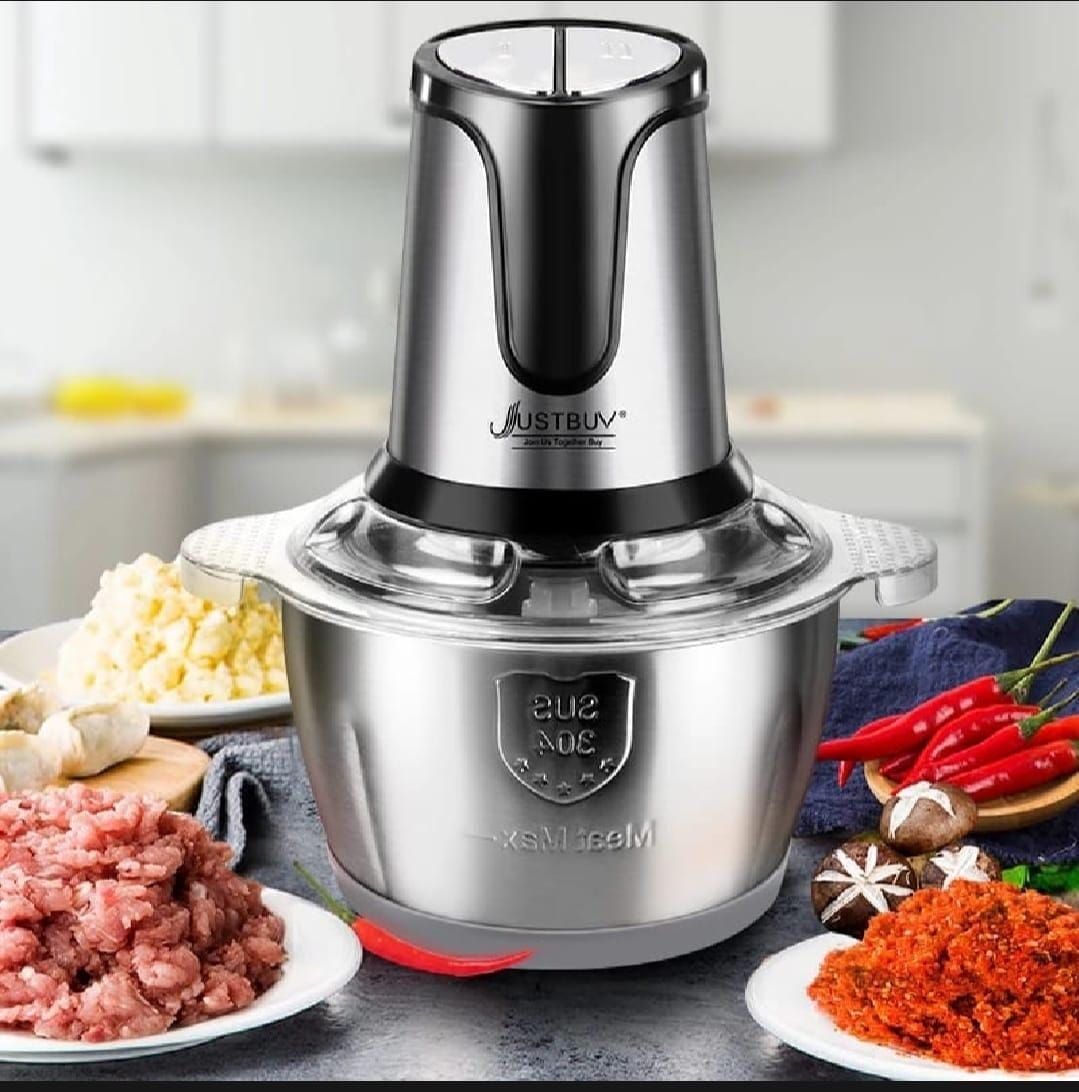 Stainless steel electric meat grinder – 2-speed design