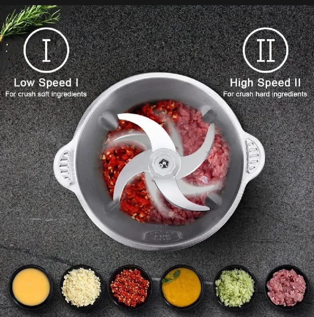 Electric grinder for meat and vegetables – compact kitchen tool