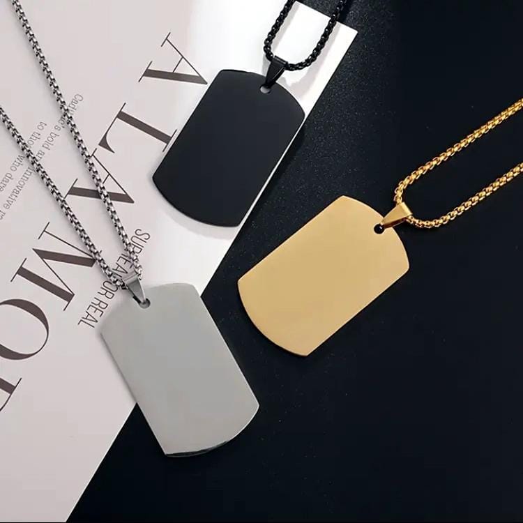 Funky men’s gold plated pendant made of stainless steel