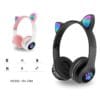 Over-ear wireless headphone in sleek black finish