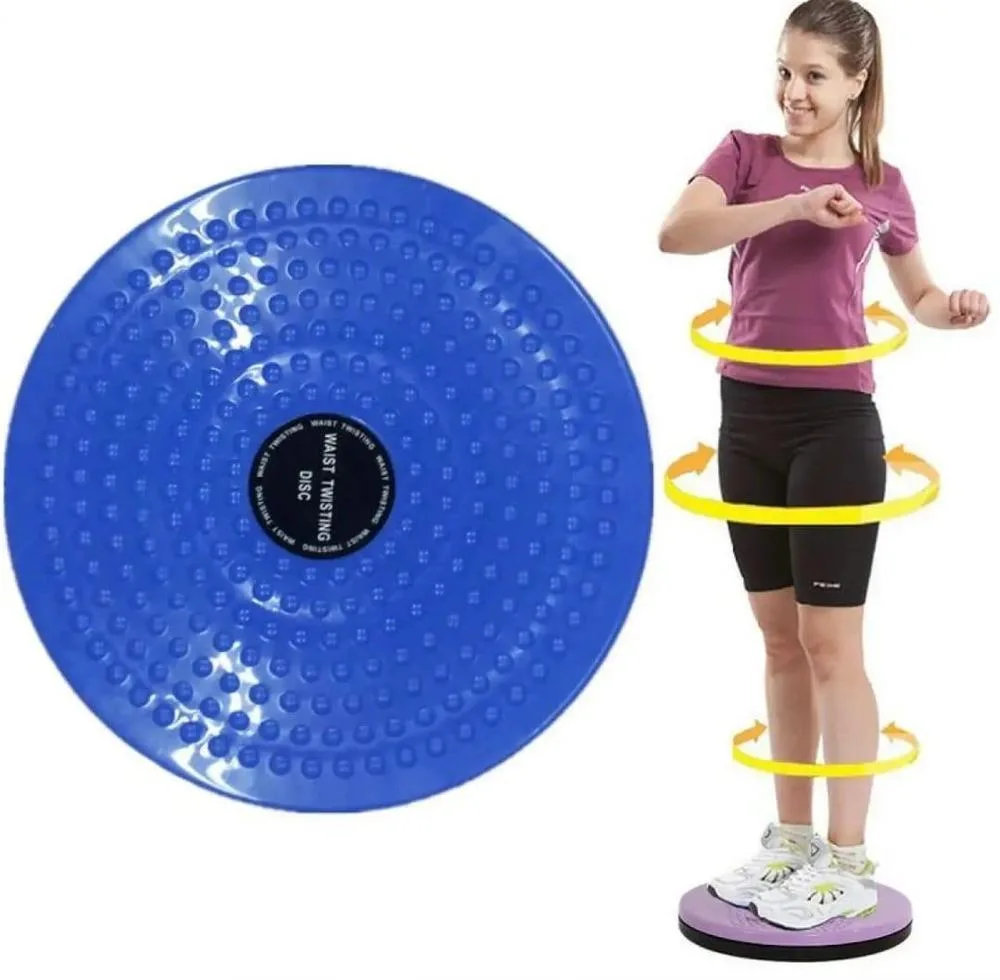Portable adjustable tummy twister in blue