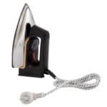 Premium non-stick black dry iron – 1000 watts with easy grip