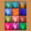 USB-powered acrylic ripple night lamp multicolors