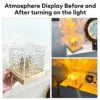 Compact night light with infinite brightness adjustment