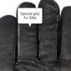 Close-up of rexine leather gloves material