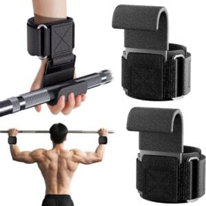 Crazy Deals 31 Adjustable hand sport wristbands – black pair for fitness training