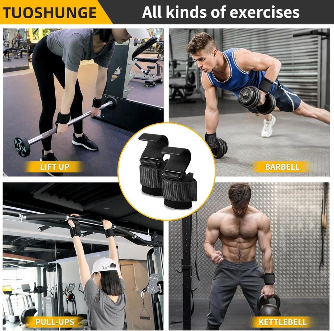 Gym wrist wraps providing grip support for men and women