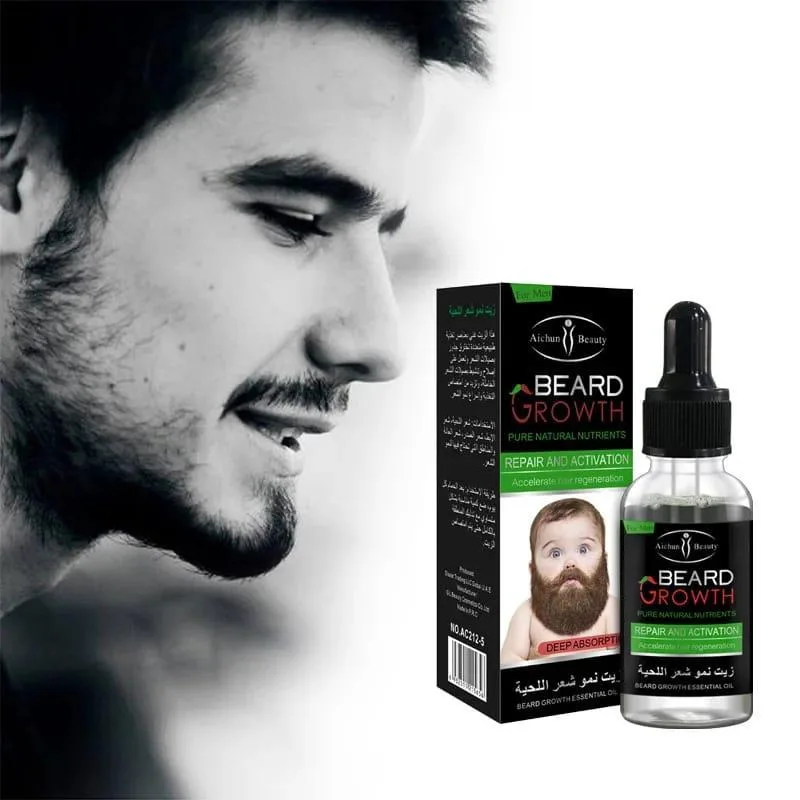 Beard oil for growth & scalp care – premium nourishing formula
