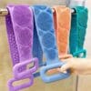 Silicone back bath scrubber belt – double sided multicolor