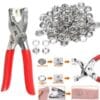 Red tich button machine with 50 buttons – sewing tool