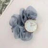 Classic women’s quartz watch – grey round case