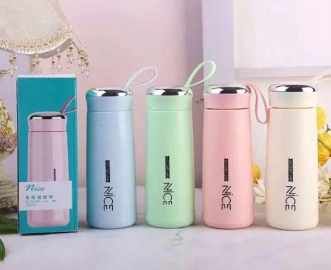 400ml insulated water bottle – stainless steel, blue color