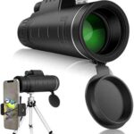 Durable ABS plastic telescope – black portable design