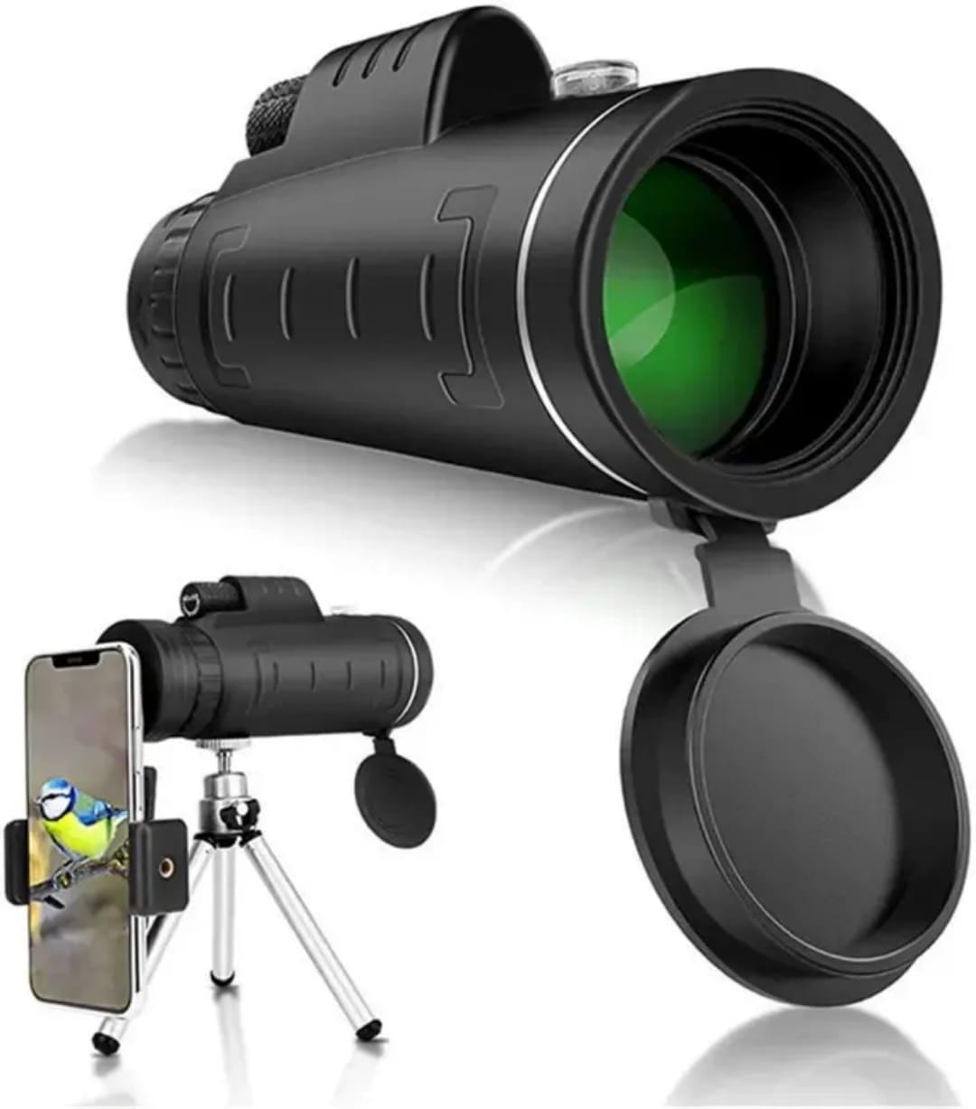 Durable ABS plastic telescope – black portable design