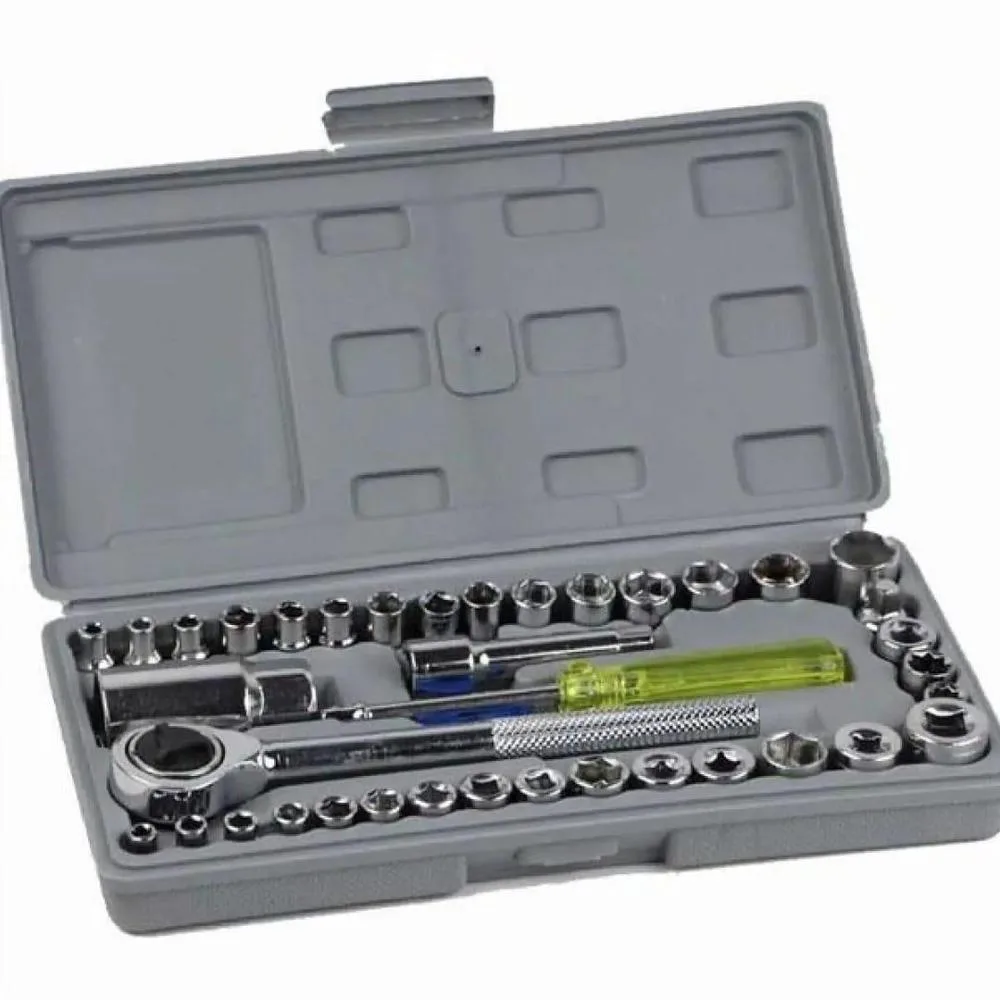 Vehicle repair tool kit with adapter – durable design
