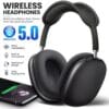 Bass-heavy over-ear headphones with mic – multiple colors