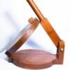 Wooden belan chakla – red rolling pin with board
