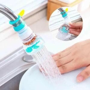 360° rotating tap fan faucet attachment – multicolor kitchen accessory