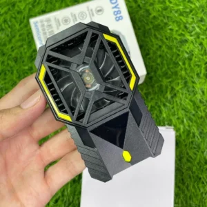 Black mobile phone cooling radiator for gaming