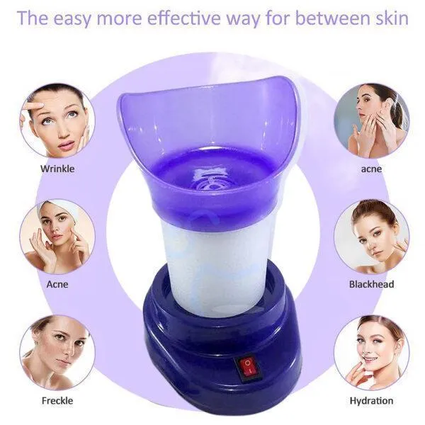 Compact ABS plastic facial steamer – wellness device