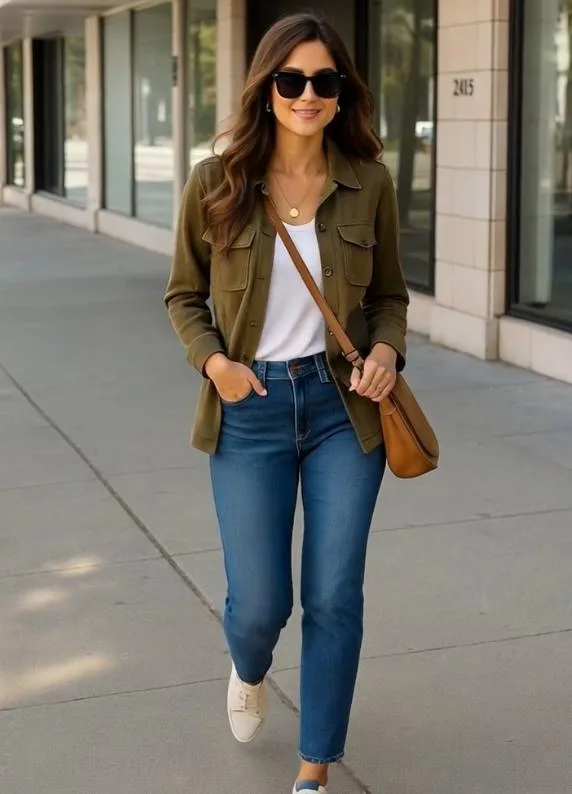 Close-up of waistband and pockets high-rise jeans