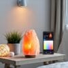 Natural salt lamp for relaxation, bedroom, and meditation décor