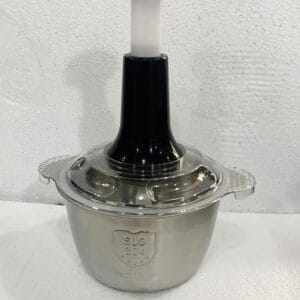 Multifunctional vegetable chopper and slicer – stainless steel bowl