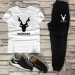 Men’s cotton graphic sublimation track suit – yellow set front