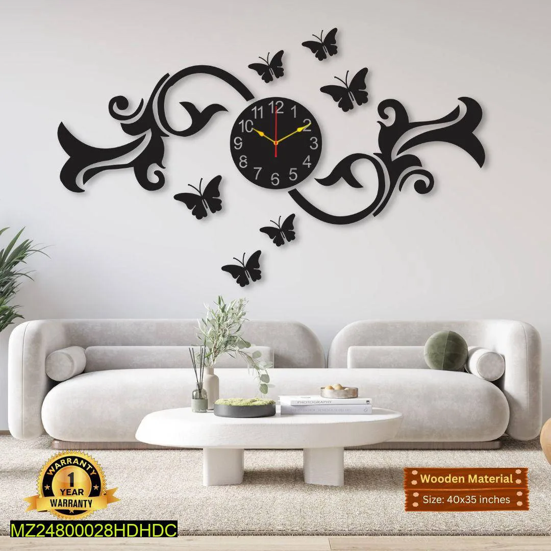 Classy Bell wall clock – oversized modern MDF design