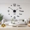 Dot digit wood wall clock – modern 24x24 inch design