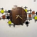 Modern design quartz laminated wall clock – 24x12 inches