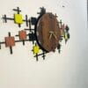 Quartz wall clock with laser-cut design – modern home & office use