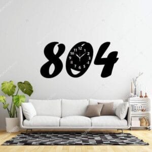 Crazy Deals 29 Modern design quartz analogue wall clock – black laminated sheet (22x10 inches