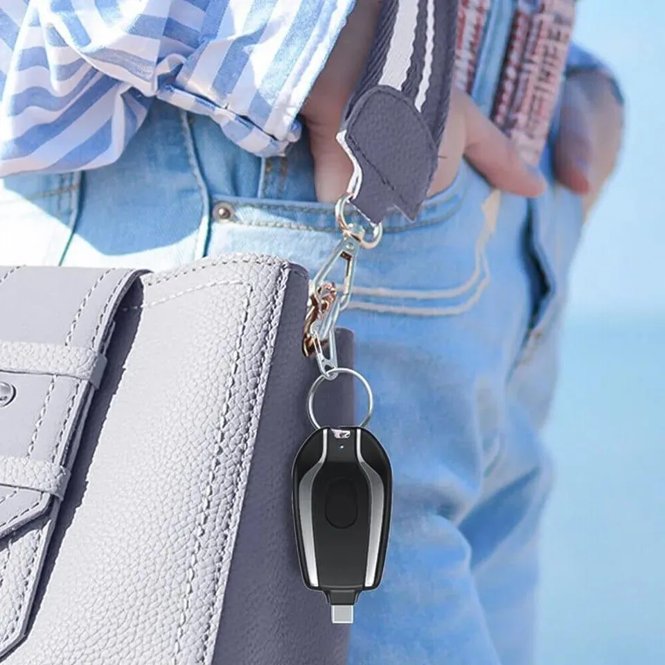 Small waterproof Type-C power bank with solar charging