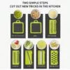 Multi-purpose vegetable slicer – interchangeable blade set