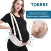 Abdominal and back support belt for women