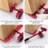 Furniture moving accessory – metal construction