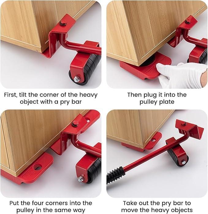 Furniture moving accessory – metal construction