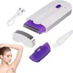 Rechargeable women’s hair shaver – purple cordless design