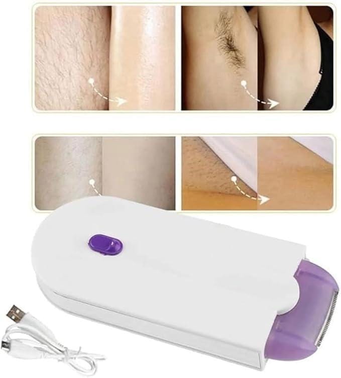 Cordless rechargeable women’s shaver – pop-up trimmer- underarms