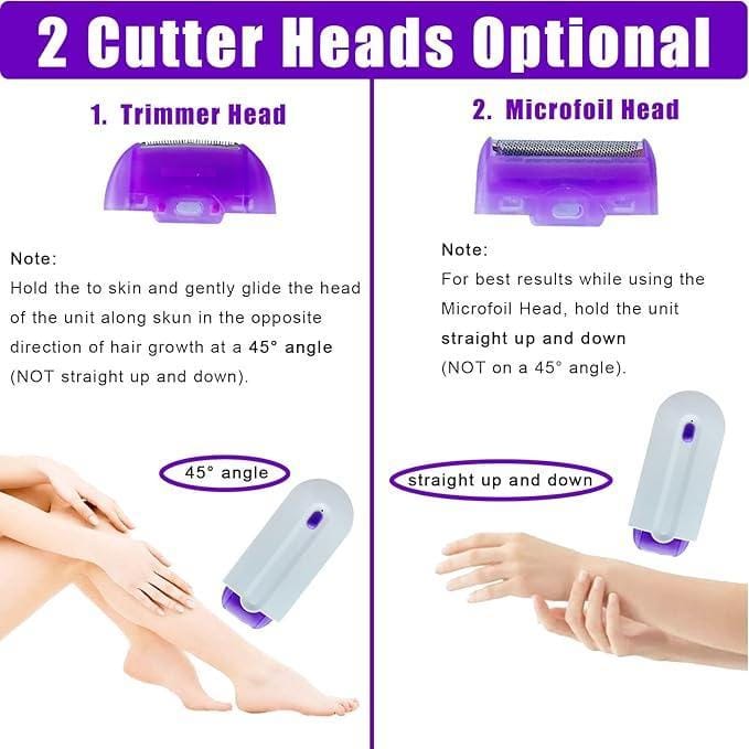 Cordless rechargeable women’s shaver – pop-up trimmer- features