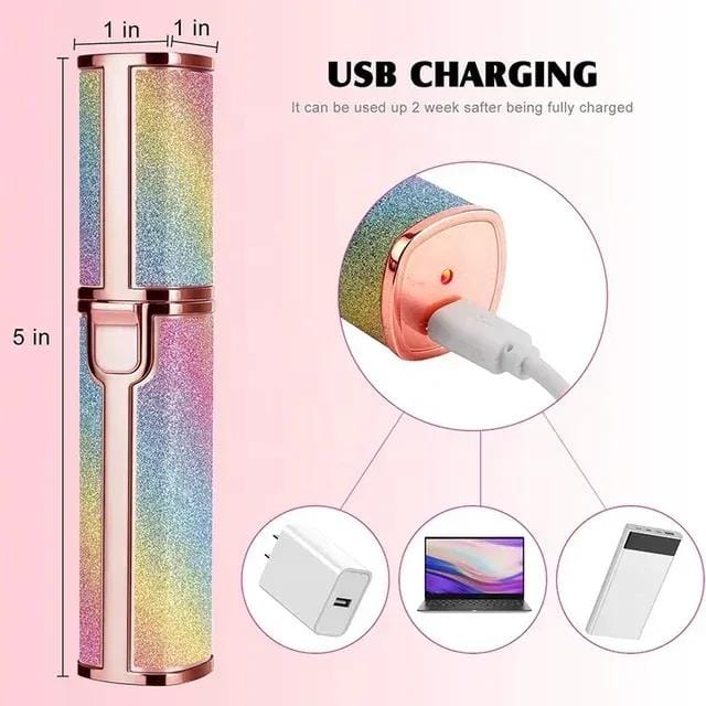 Rechargeable women’s eyebrow & face trimmer – compact design