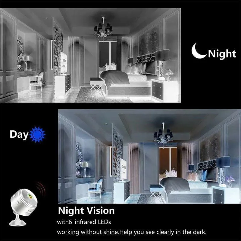 Portable surveillance camera with wide-angle lens