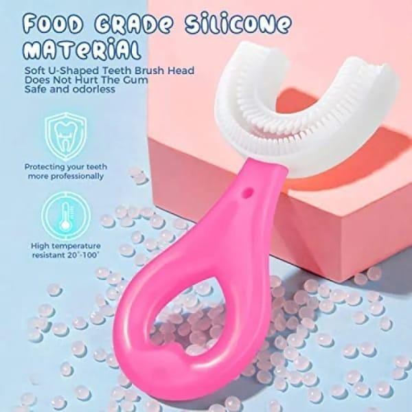 Children’s U-shaped toothbrush – food-grade silicone