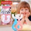Silicone U-shaped toothbrush for kids