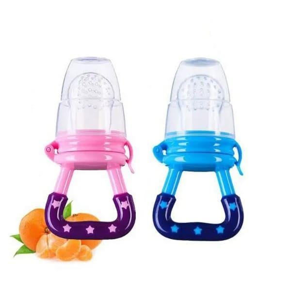 Baby fruit silicone pacifier – multicolor, pack of 2