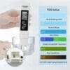 Drinking water tester – black handheld TDS meter