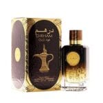 Unisex oud woody oriental perfume – 100ml bottle brown and gold